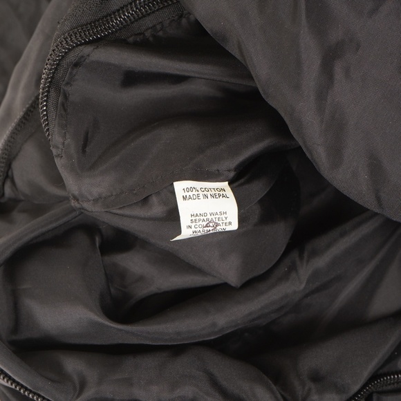 Shoreline Virginia Beach Orange With Peace Signs‎ Large Tote Bag - Picture 11 of 16